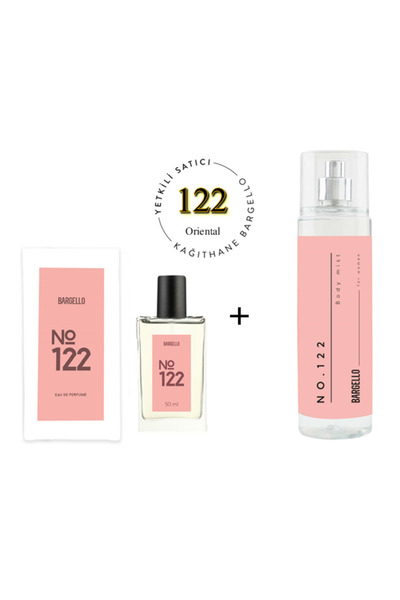 Bargello 122 Kadın Parfüm Edp 50 ml No:122 Kadın Edt Body Mist 210 ml - Mnmsb...