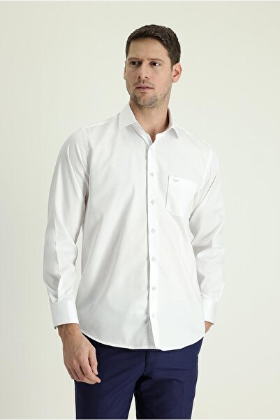 Kiğılı Long Sleeve Non Iron Satin Classic Cotton Shirt