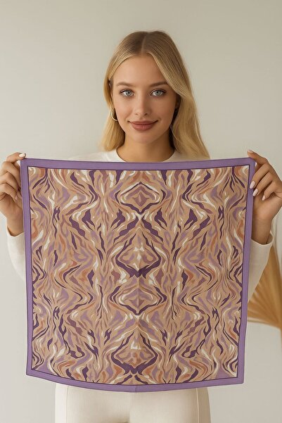 Axesoire 13737 Lilac Satin Bandana Scarf