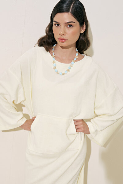 Manuka HANDTUCH STOFF KOMFORTABLES KLEID VANILLE