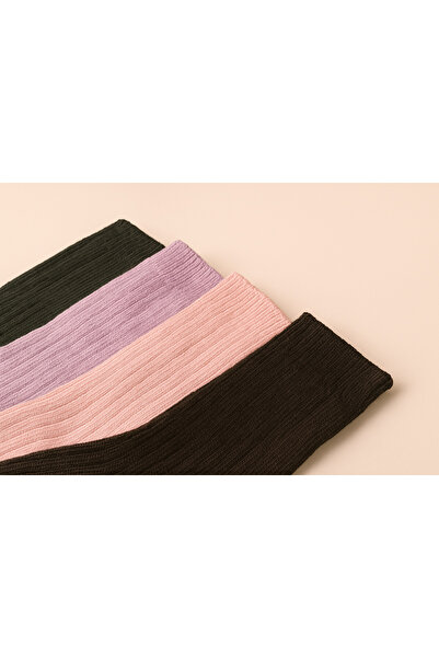 shefox 4 чифта дамски чорапи до глезена от агнешка вълна