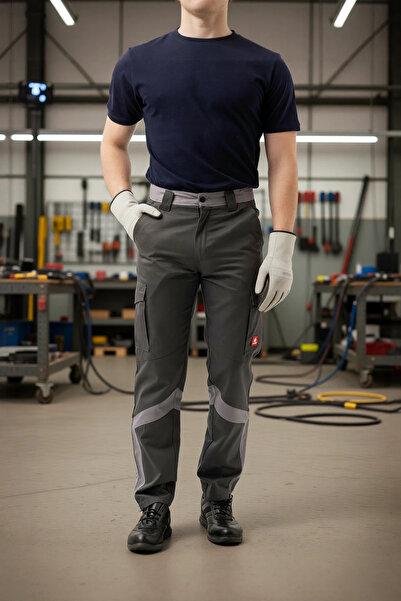 PayBuy Men's Business Pants Multi-Pockets Durable Gabardine Fabric Pyrus Comf...