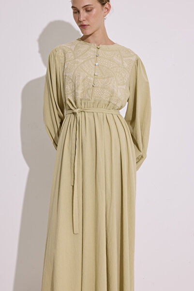 Manuka ΦΟΡΕΜΑ ΜΕ ΥΦΑΣΜΑ ΚΕΝΤΗΜΕΝΟ ΛΕΠΤΟΜΕΡΗ ΜΑΛΑΚΟ ΠΡΑΣΙΝΟ