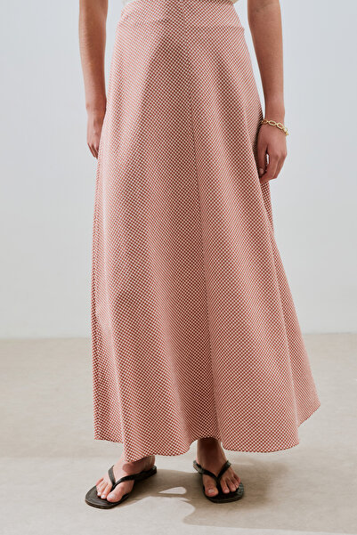 Manuka PÖTİKARELİ ETEK KİREMİT