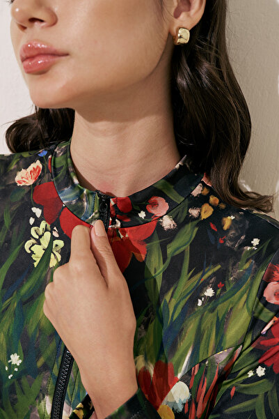 Manuka SURF-BADEANZUG MIT REISSVERSCHLUSS DARK GARDEN