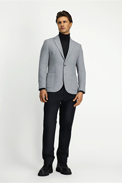 Kiğılı Slim Fit Slim Fit Patterned Sports Wool Jacket