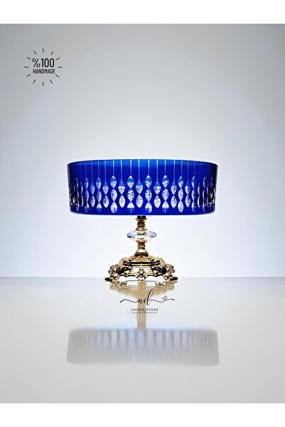 AKDEN STORE Crystal Decor Glass Bowl, Salad Bowl, Presentation Bowl