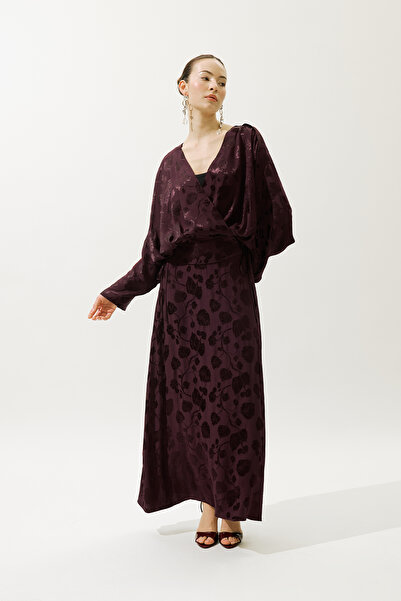Manuka FUSTA JACQUARD SATIN ROSA CLARE