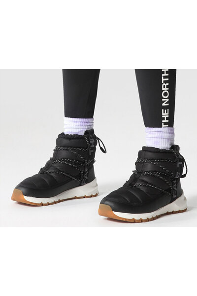 THE NORTH FACE W Thermoball Lace Up Wp Kadın Kar Botu NF0A5LWDR0G1 Siyah