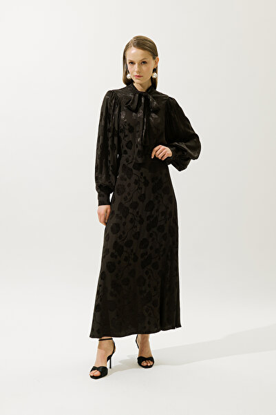 Manuka Jacquard Satin Skirt Brown