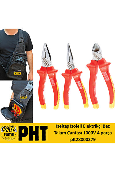 İzeltaş İzletaş İzoleli Elektrikçi Bez Takım Çantası 1000V 4 parça plt28000379