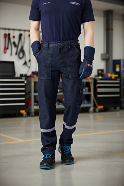 PayBuy Tulipa Denim Yazlık İş Pantolonu Koyu Hafif