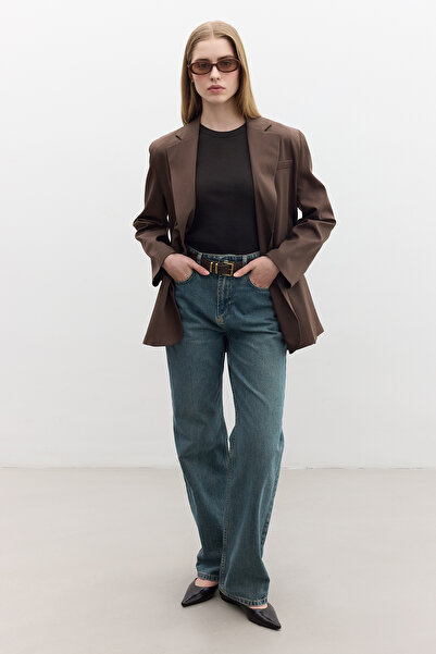 Manuka Καφέ Classic Closed Blazer Jacket