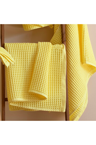 Püskül Tekstil Розкішний банний рушник 1 шт., вафельне плетіння, 100% бавовна, висока якість, швидковисихаючі банні рушники