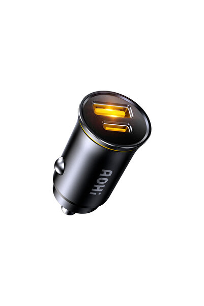 Aohi Superauto Araç Içi Şarjı, 2 Portlu Pd 65w Type-c Ve Usb-a Girişli, Hızlı...