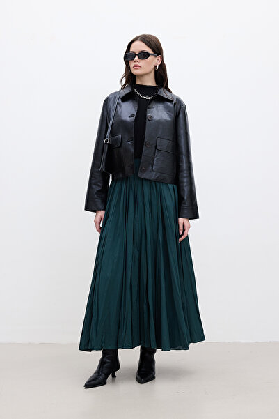 Manuka Zöld rakott maxi szoknya