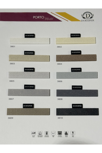 DOKUPER PLİSE PLİSE CAM BALKON PERDESİ