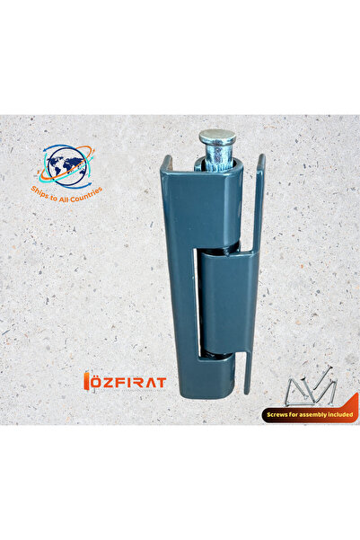 ÖZFIRAT PVC YAPI Anthracite Color 90 mm Pvc Pimapen Door Hinge, All Steel