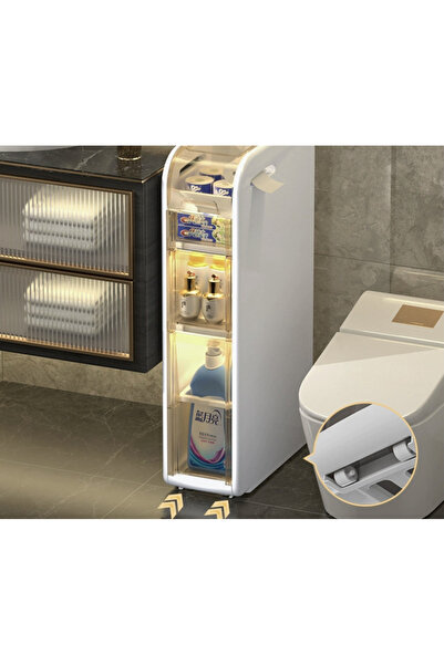 OEM Organizator de baie subțire cu rafturi și spațiu de depozitare - Design m...