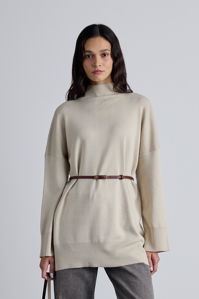 Manuka Tenký opasok Claret Red - Obdĺžniková pracka