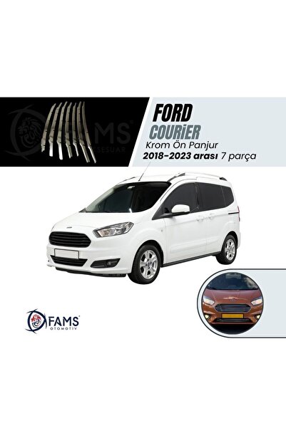 Leonacs Fams Otomotiv F, Courier Krom Ön Panjur 7 Parça 2018-2023 Paslanmaz Ç...