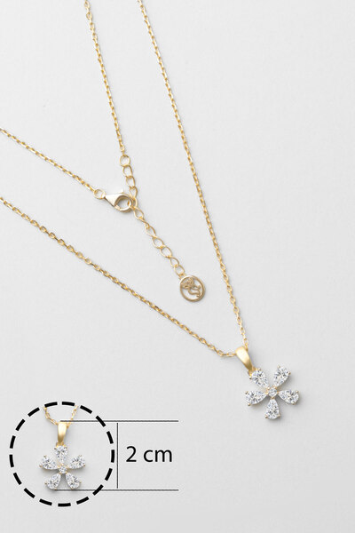 So CHIC... Begonya 18 Ayar Sarı Altın Kaplama 45 Cm Gümüş Minimal Kolye