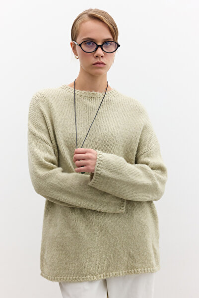Manuka Green Oversize Soft Sweater