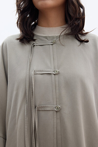 Manuka BAĞLAMA DETAYLI GÖMLEK HAKİ