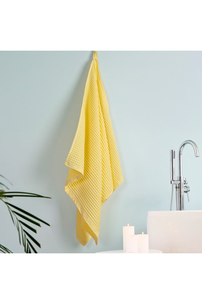 Püskül Tekstil Розкішний банний рушник 1 шт., вафельне плетіння, 100% бавовна, висока якість, швидковисихаючі банні рушники