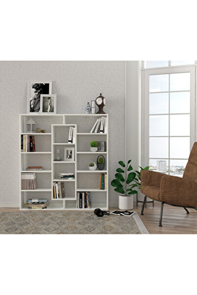Dekorister Ample Kitaplık Beyaz