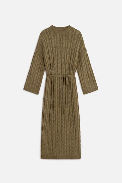 Manuka Πλεκτό φόρεμα σε γήινο χρώμα