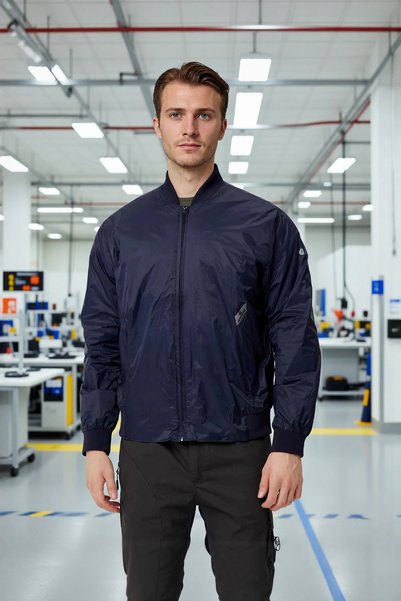 PayBuy Erkek Monchler Naylon Bomber Ceket Mevsimlik Morino Jacket Fermuarlı Şık Tasarım Kumaş Rahat
