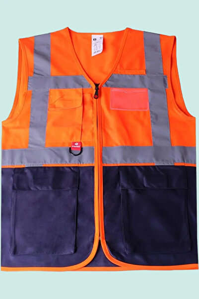 PayBuy Neon Work Safety Vest Multi-Pocket Abisko Executive Reflective High Visibility Functional