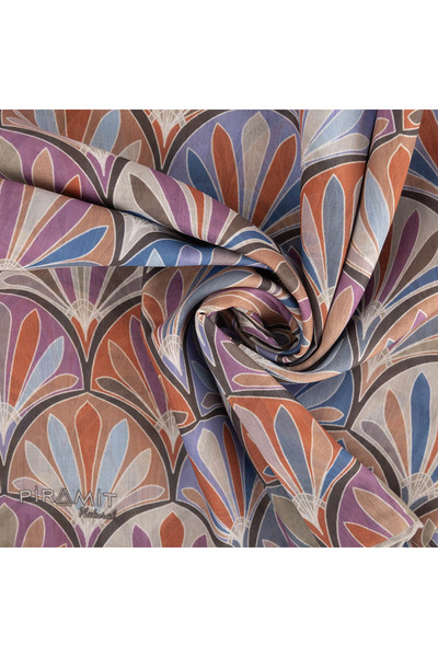 PİRAMİT Φουλάρι με φυσικό σχέδιο