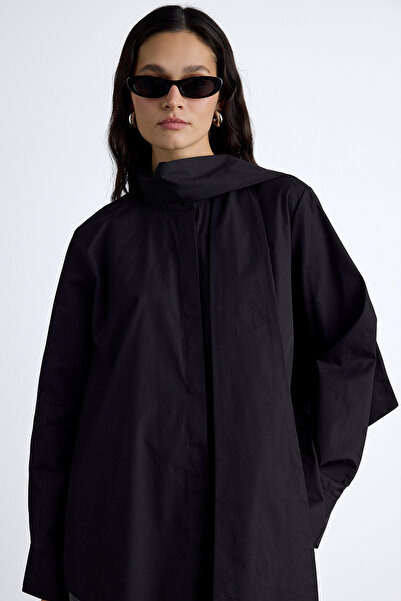 Manuka Prémiová černá košile - detail šátku