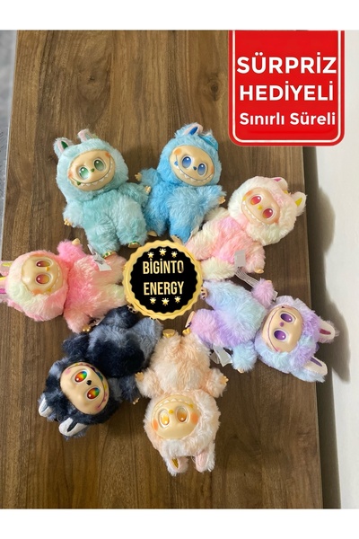 Seyid Satin Gelgör 1.Sınıf Kalite Labubu Figür Energy Süpriz Peluş Bebek Oyuncak Labubu Anahtarlık Big Into Energy