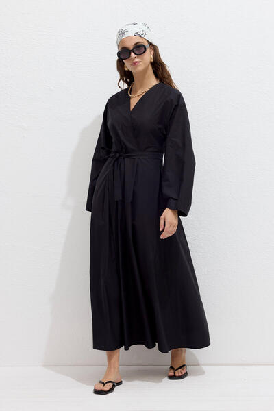 Manuka Černé prémiové dvouřadé šaty