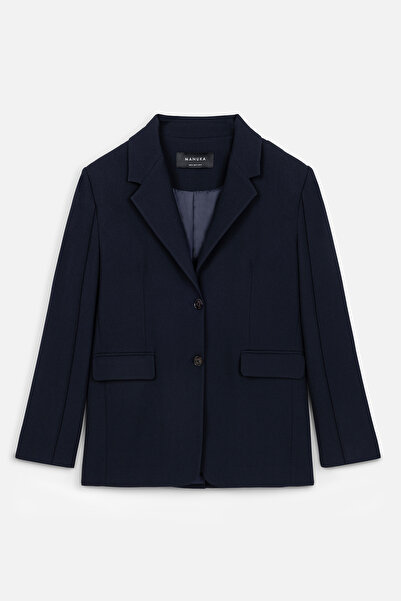 Manuka Navy Blue Classic Cut Blazer Jacket