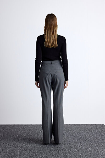 Manuka FLARE PAÇA KLASİK PANTOLON GRİ