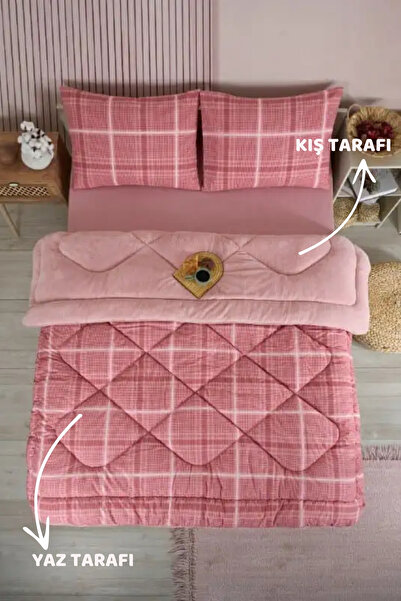 Sudemhome Double Wellsoft Double-Sided Quilt and Pillowcase Set