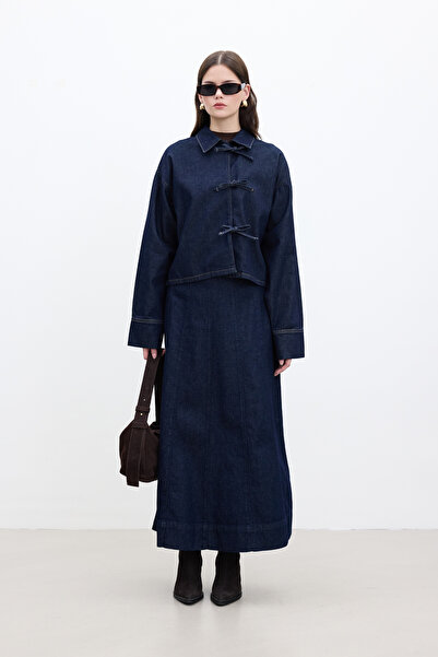 Manuka Blue Deep Skirt - Flounce and Leather