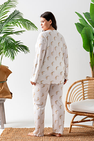 nisaNCa Long Sleeve Plus Size Women's Pajama Set- Floral Print Pajamas - Pinterest Basic Women's Pajamas