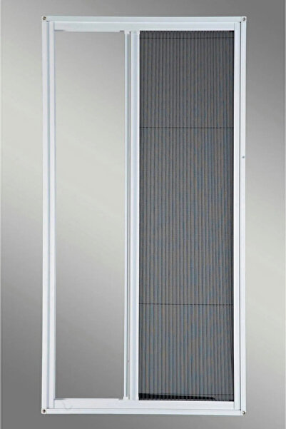 Genel Markalar Plise Pileli Sürgülü Kapı Sinekliği ( Demir Kapı,pimapen Kapı)0,90 Cm-0,210 Cm - Beyaz