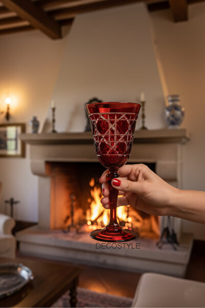 DECOSTYLE Gloria El Kesmesi Renkli Kadeh Bardak 270 cc