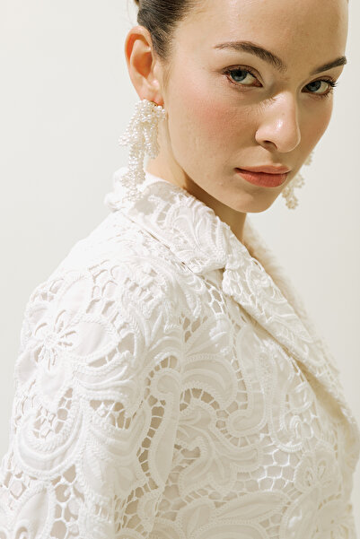 Manuka Ecru Color - Limited Edition Lace Jacket