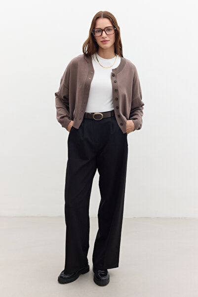 Manuka Soft Textured Mink Oversize Knitwear Cardigan