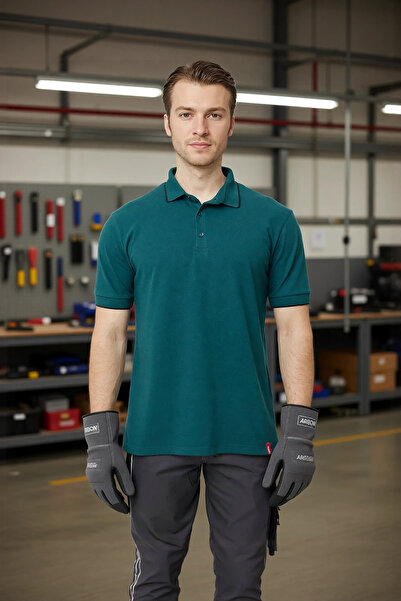 PayBuy تيشيرت رجالي بياقة بولو من القطن الداكن يسمح بمرور الهواء، قميص كلاسيك...