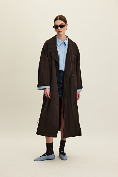 Manuka Καμπαρντίνα Jude Oversize - Bitter Brown
