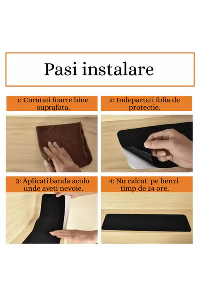 Empria Self-adhesive anti-slip tape for steps, waterproof, PVC, 5x500 cm, non-slip