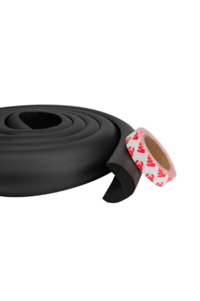 Empria Kit siguranta copii - banda si coltare moi, opritoare usa, sigurante sertar si priza, Negru